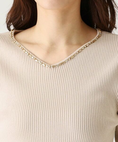 COUP DE CHANCE / クードシャンス ニット・セーター | 【洗える】ビジューリブニットトップス | 詳細23