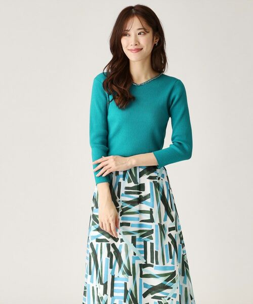 COUP DE CHANCE / クードシャンス ニット・セーター | 【洗える】ビジューリブニットトップス | 詳細9