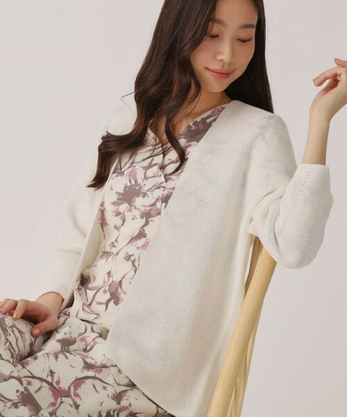 COUP DE CHANCE / クードシャンス カーディガン・ボレロ | 【洗える／日本製／ヒップ丈】着流しカーディガン | 詳細1