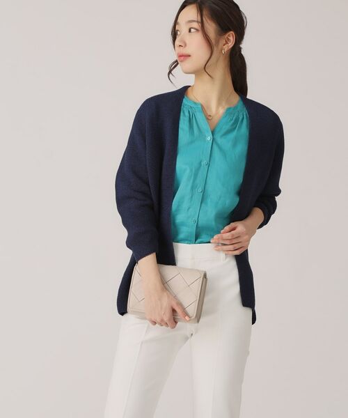 COUP DE CHANCE / クードシャンス カーディガン・ボレロ | 【洗える／日本製／ヒップ丈】着流しカーディガン | 詳細10