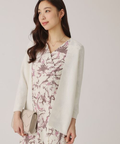 COUP DE CHANCE / クードシャンス カーディガン・ボレロ | 【洗える／日本製／ヒップ丈】着流しカーディガン | 詳細2