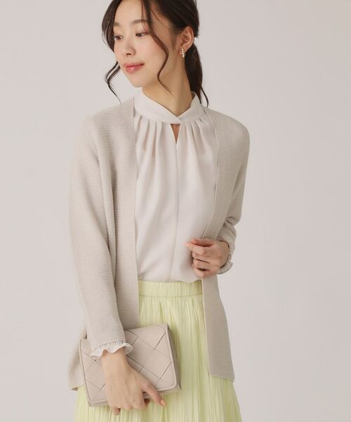 COUP DE CHANCE / クードシャンス カーディガン・ボレロ | 【洗える／日本製／ヒップ丈】着流しカーディガン | 詳細5