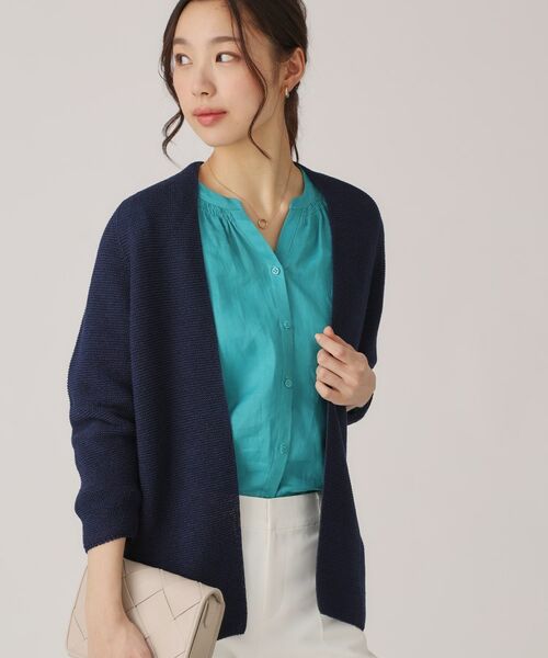 COUP DE CHANCE / クードシャンス カーディガン・ボレロ | 【洗える／日本製／ヒップ丈】着流しカーディガン | 詳細9