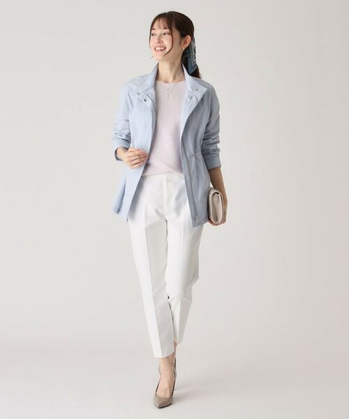 COUP DE CHANCE / クードシャンス レザーブルゾン・ジャケット | 【洗える／軽量】スタンド衿ブルゾン | 詳細7