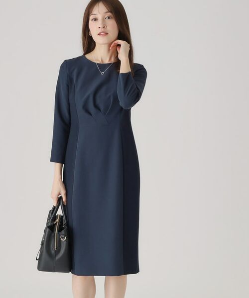 COUP DE CHANCE / クードシャンス ミニ丈・ひざ丈ワンピース | 【洗える/日本製】配色使いワンピース | 詳細10