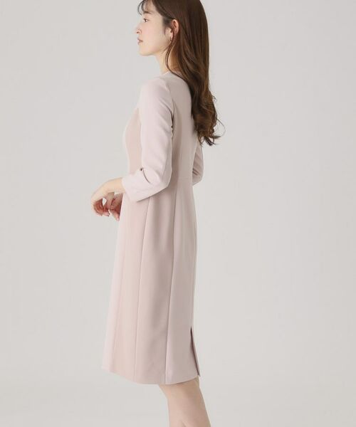 COUP DE CHANCE / クードシャンス ミニ丈・ひざ丈ワンピース | 【洗える/日本製】配色使いワンピース | 詳細14