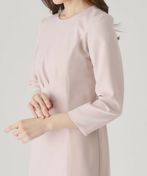 COUP DE CHANCE / クードシャンス ミニ丈・ひざ丈ワンピース | 【洗える/日本製】配色使いワンピース | 詳細18