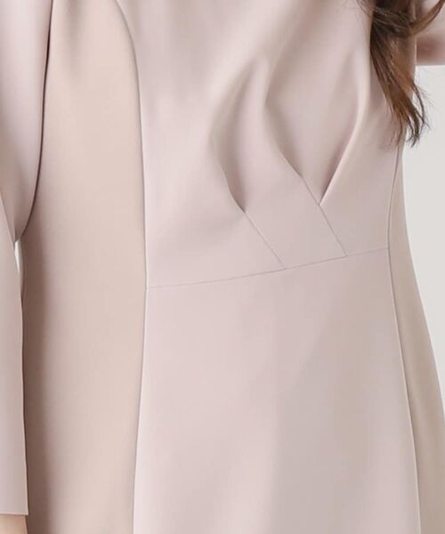 COUP DE CHANCE / クードシャンス ミニ丈・ひざ丈ワンピース | 【洗える/日本製】配色使いワンピース | 詳細19