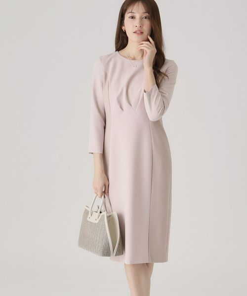 COUP DE CHANCE / クードシャンス ミニ丈・ひざ丈ワンピース | 【洗える/日本製】配色使いワンピース | 詳細6