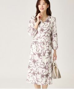 COUP DE CHANCE / クードシャンス ミニ丈・ひざ丈ワンピース | 【洗える／日本製】オリジナルプリントのワンピース