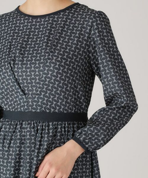 COUP DE CHANCE / クードシャンス ミニ丈・ひざ丈ワンピース | 【洗える】チェーン風プリント柄ワンピース | 詳細13