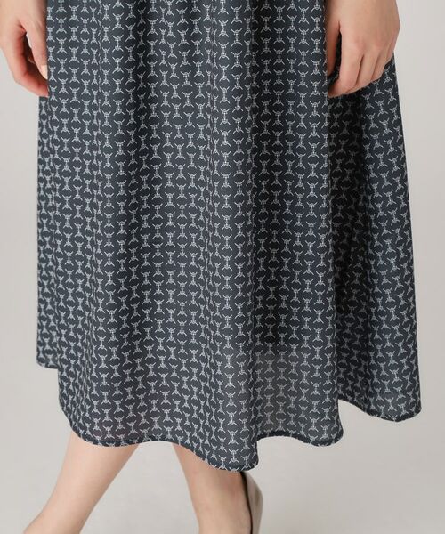 COUP DE CHANCE / クードシャンス ミニ丈・ひざ丈ワンピース | 【洗える】チェーン風プリント柄ワンピース | 詳細14