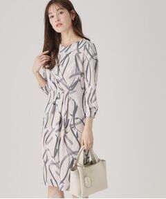 COUP DE CHANCE / クードシャンス ミニ丈・ひざ丈ワンピース | 【洗える／日本製】柄タイトワンピース