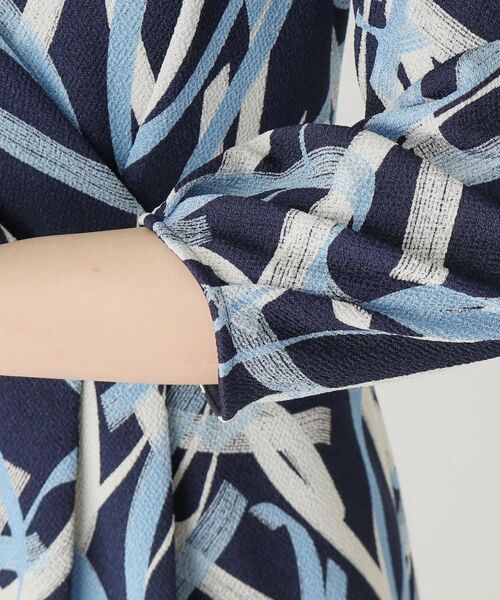 COUP DE CHANCE / クードシャンス ミニ丈・ひざ丈ワンピース | 【洗える／日本製】柄タイトワンピース | 詳細15