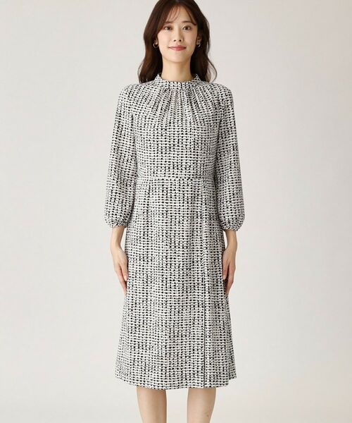 COUP DE CHANCE / クードシャンス ミニ丈・ひざ丈ワンピース | 【洗える／日本製】ジオメトリック柄フレアワンピース | 詳細22