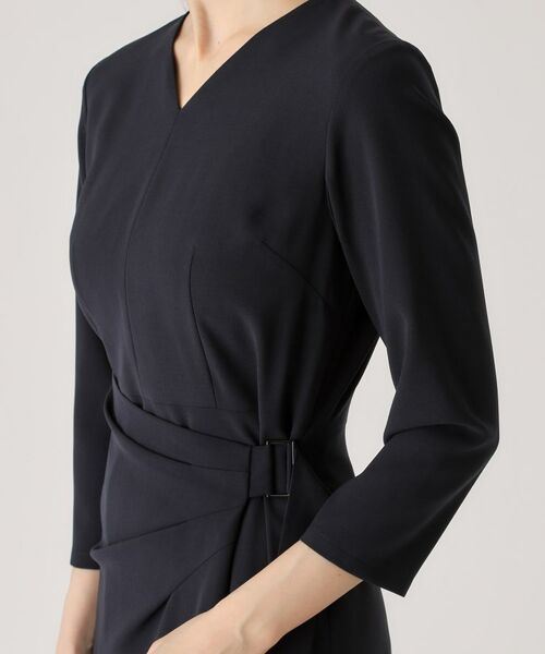 COUP DE CHANCE / クードシャンス ミニ丈・ひざ丈ワンピース | 【日本製】ラップ風デザインワンピース | 詳細15