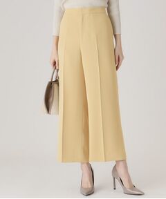 COUP DE CHANCE / クードシャンス ショート・ハーフ・半端丈パンツ | 【洗える／ウエストゴム】ストレートワイドパンツ