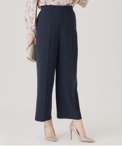 COUP DE CHANCE / クードシャンス ショート・ハーフ・半端丈パンツ | 【洗える／ウエストゴム】ストレートワイドパンツ