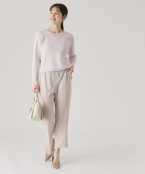 COUP DE CHANCE / クードシャンス ショート・ハーフ・半端丈パンツ | 【洗える／ウエストゴム】イージーパンツ | 詳細2