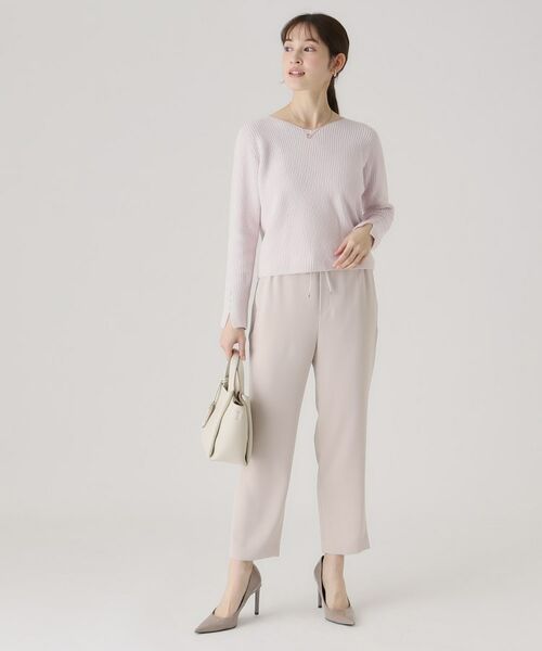 COUP DE CHANCE / クードシャンス ショート・ハーフ・半端丈パンツ | 【洗える／ウエストゴム】イージーパンツ | 詳細3