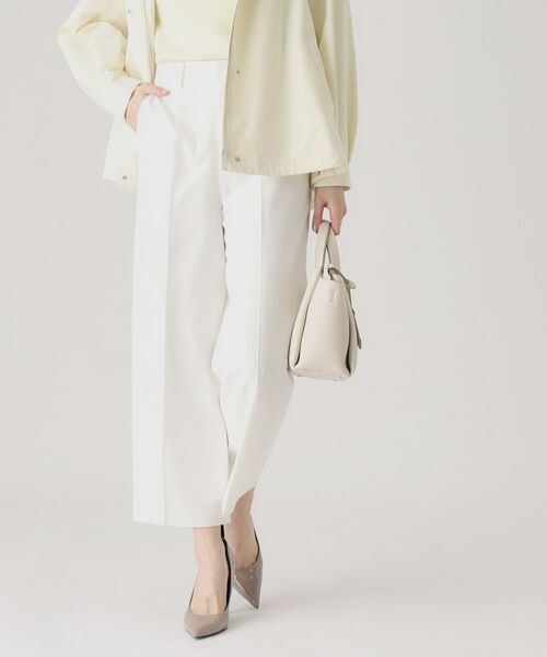 COUP DE CHANCE / クードシャンス ショート・ハーフ・半端丈パンツ | 【洗える/日本製】ストレートワイドパンツ | 詳細1