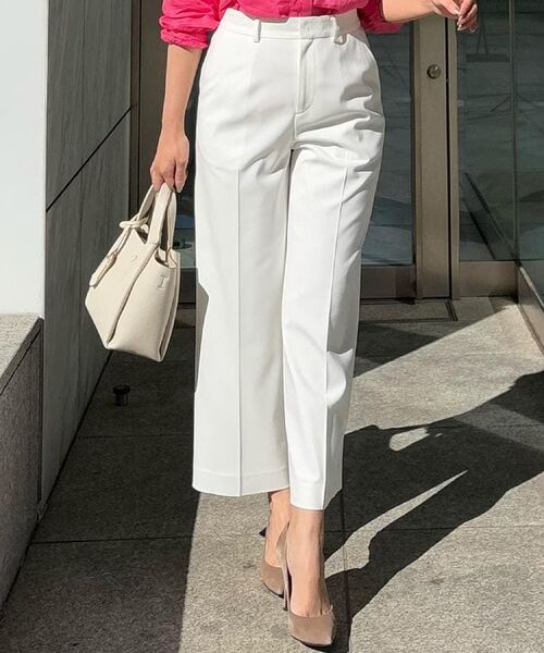 COUP DE CHANCE / クードシャンス ショート・ハーフ・半端丈パンツ | 【洗える/日本製】ストレートワイドパンツ | 詳細15
