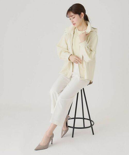 COUP DE CHANCE / クードシャンス ショート・ハーフ・半端丈パンツ | 【洗える/日本製】ストレートワイドパンツ | 詳細3