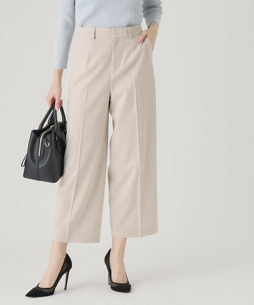 COUP DE CHANCE / クードシャンス ショート・ハーフ・半端丈パンツ | 【洗える/日本製】ストレートワイドパンツ | 詳細5