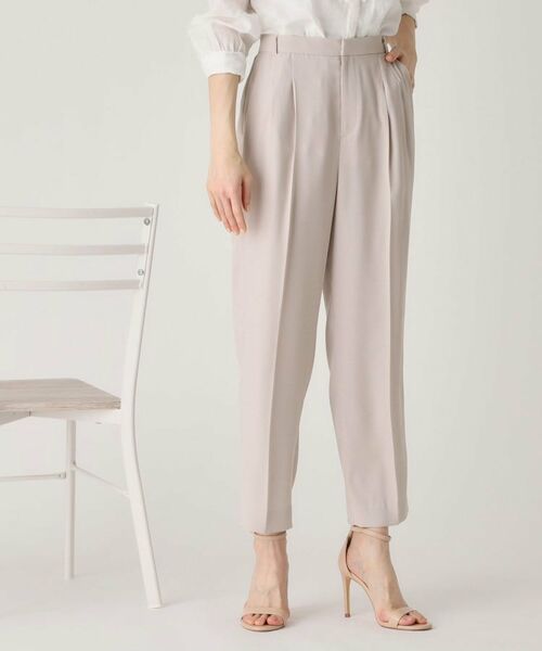 COUP DE CHANCE / クードシャンス ショート・ハーフ・半端丈パンツ | 【洗える／ウエストゴム】テーパードパンツ | 詳細10