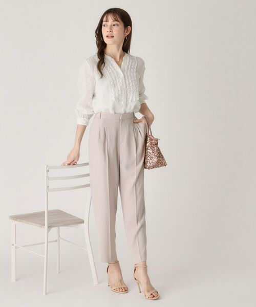 COUP DE CHANCE / クードシャンス ショート・ハーフ・半端丈パンツ | 【洗える／ウエストゴム】テーパードパンツ | 詳細11