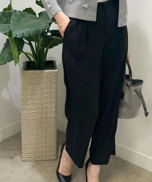 COUP DE CHANCE / クードシャンス ショート・ハーフ・半端丈パンツ | 【洗える／ウエストゴム】テーパードパンツ | 詳細8