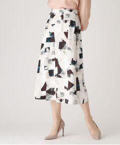 COUP DE CHANCE / クードシャンス スカート | 【洗える／日本製】幾何学柄フレアスカート