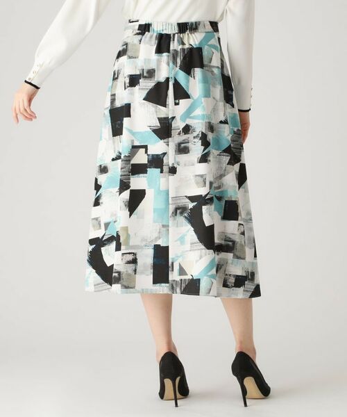 COUP DE CHANCE / クードシャンス スカート | 【洗える/日本製】幾何学柄フレアスカート | 詳細11