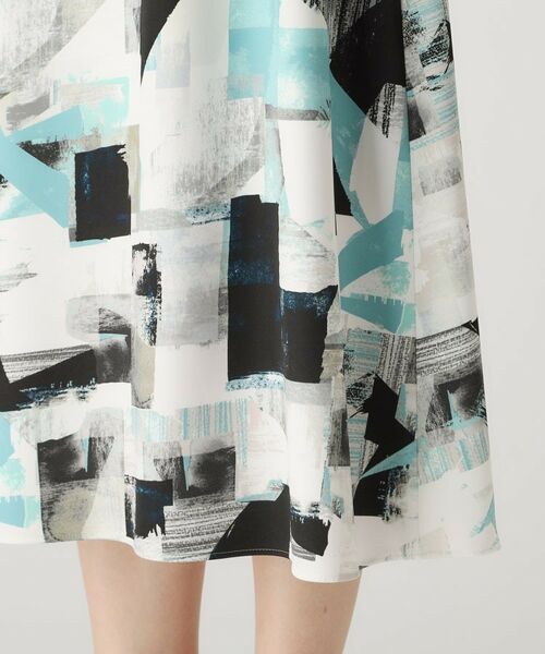 COUP DE CHANCE / クードシャンス スカート | 【洗える/日本製】幾何学柄フレアスカート | 詳細15