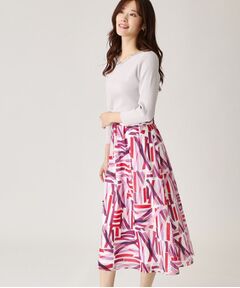 COUP DE CHANCE / クードシャンス スカート | 【洗える／ウエストゴム】柄スカート