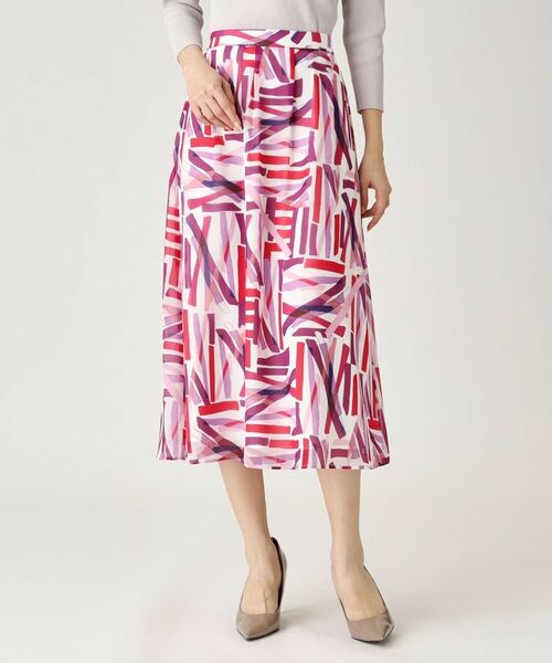 COUP DE CHANCE / クードシャンス スカート | 【洗える／ウエストゴム】柄スカート | 詳細17