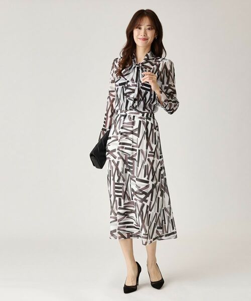 COUP DE CHANCE / クードシャンス スカート | 【洗える／ウエストゴム】柄スカート | 詳細3