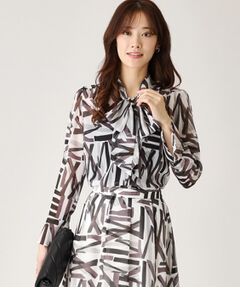 COUP DE CHANCE / クードシャンス シャツ・ブラウス | 【洗える／日本製】柄ブラウス