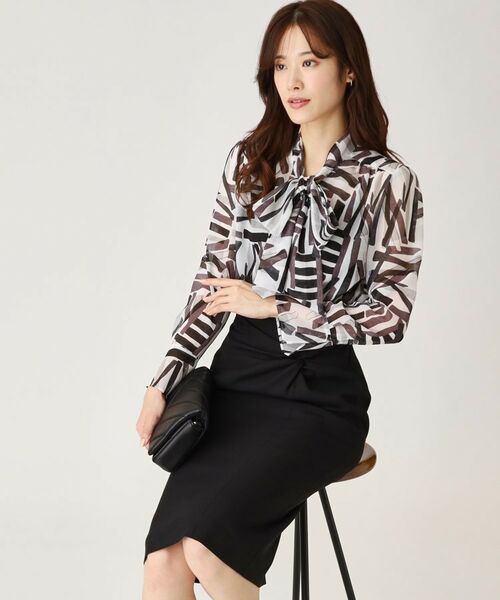 COUP DE CHANCE / クードシャンス シャツ・ブラウス | 【洗える/日本製】柄ブラウス | 詳細2