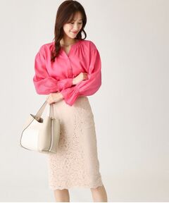 COUP DE CHANCE / クードシャンス シャツ・ブラウス | 【ラミー100％／洗える】ギャザーブラウス