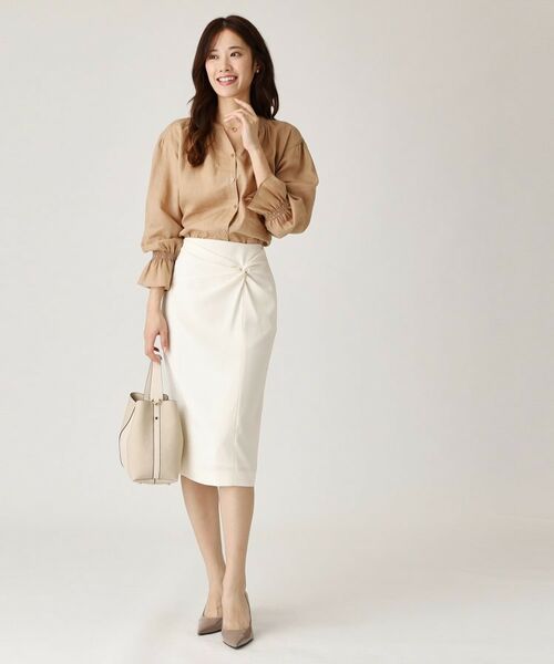 COUP DE CHANCE / クードシャンス シャツ・ブラウス | 【ラミー100％／洗える】ギャザーブラウス | 詳細11