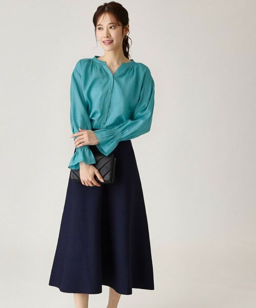 COUP DE CHANCE / クードシャンス シャツ・ブラウス | 【ラミー100％／洗える】ギャザーブラウス | 詳細17