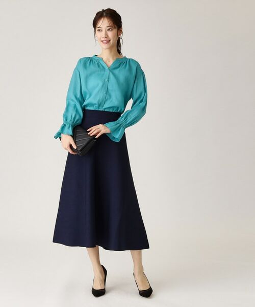 COUP DE CHANCE / クードシャンス シャツ・ブラウス | 【ラミー100％／洗える】ギャザーブラウス | 詳細19