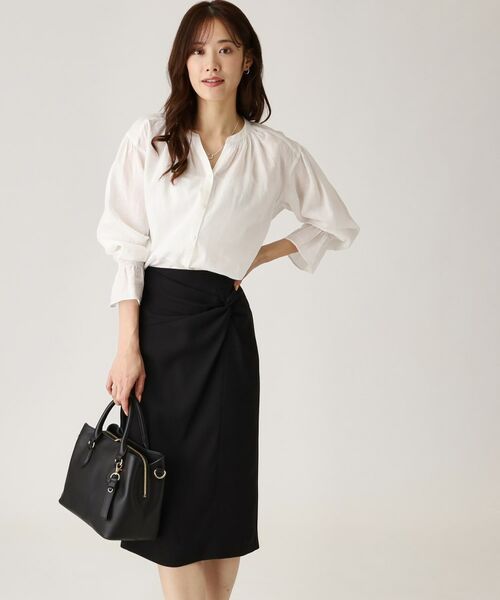 COUP DE CHANCE / クードシャンス シャツ・ブラウス | 【ラミー100％／洗える】ギャザーブラウス | 詳細2