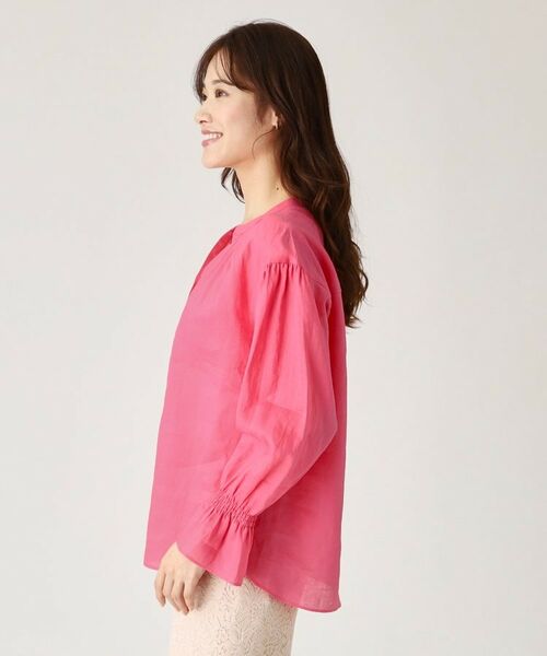 COUP DE CHANCE / クードシャンス シャツ・ブラウス | 【ラミー100％／洗える】ギャザーブラウス | 詳細24