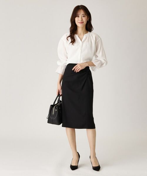 COUP DE CHANCE / クードシャンス シャツ・ブラウス | 【ラミー100％／洗える】ギャザーブラウス | 詳細3