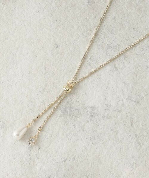 COUP DE CHANCE / クードシャンス ネックレス・ペンダント・チョーカー | クリスタルチェーン／キラキラ輝く／スライド式 | 詳細1