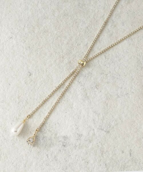 COUP DE CHANCE / クードシャンス ネックレス・ペンダント・チョーカー | クリスタルチェーン／キラキラ輝く／スライド式 | 詳細2
