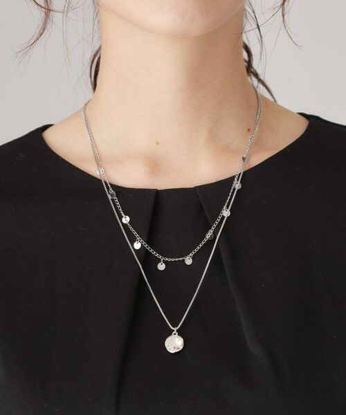 COUP DE CHANCE / クードシャンス ネックレス・ペンダント・チョーカー | サークルプレート2連ネックレス | 詳細6