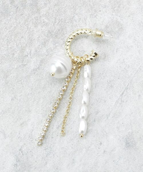 COUP DE CHANCE / クードシャンス ピアス・イヤリング | パール＆グリッターのフリンジピアス | 詳細2